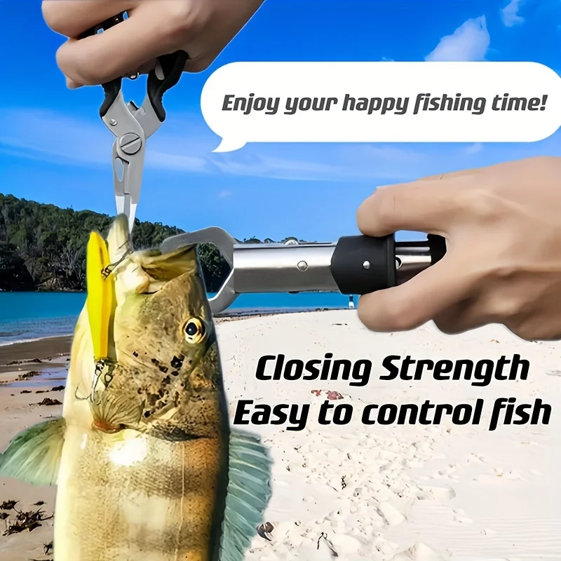 Set di controller per pesci con pinze per esca, in acciaio inossidabile di qualità affidabile, pinze da pesca, pinza per labbra per pesci o scala di pesci C