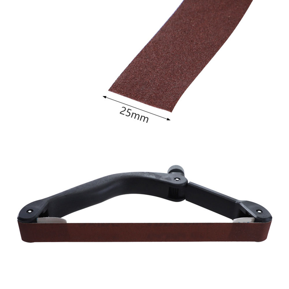 Handheld Sandpaper Holder Adjustable Sanding Bow With Sanding Belt For Grinding Sandpaper Rack Sanding Belt Rack Abrasive Belt