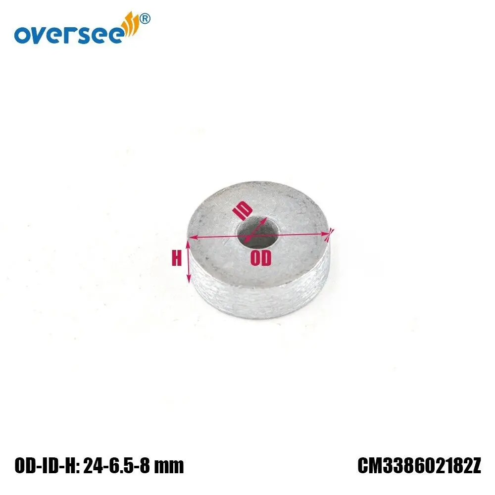 338-60218 zink Anode Für TOHATSU Außenbordmotor MFS 2,5 HP Zu 40HP 338-60218-2;338602182M