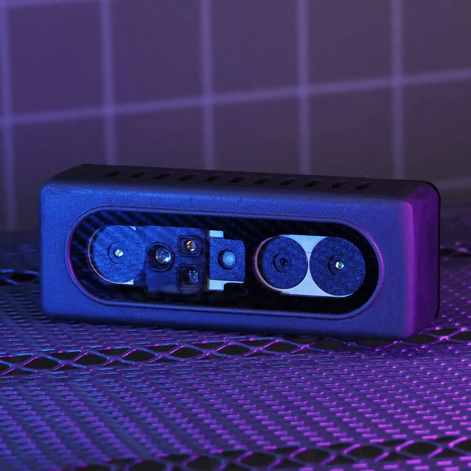 Câmera de profundidade AI VIEW com luz estruturada binocular Faixa de medição de câmera 3D 2,5 M para robô ROS reconhecimento visual tamanho pequeno
