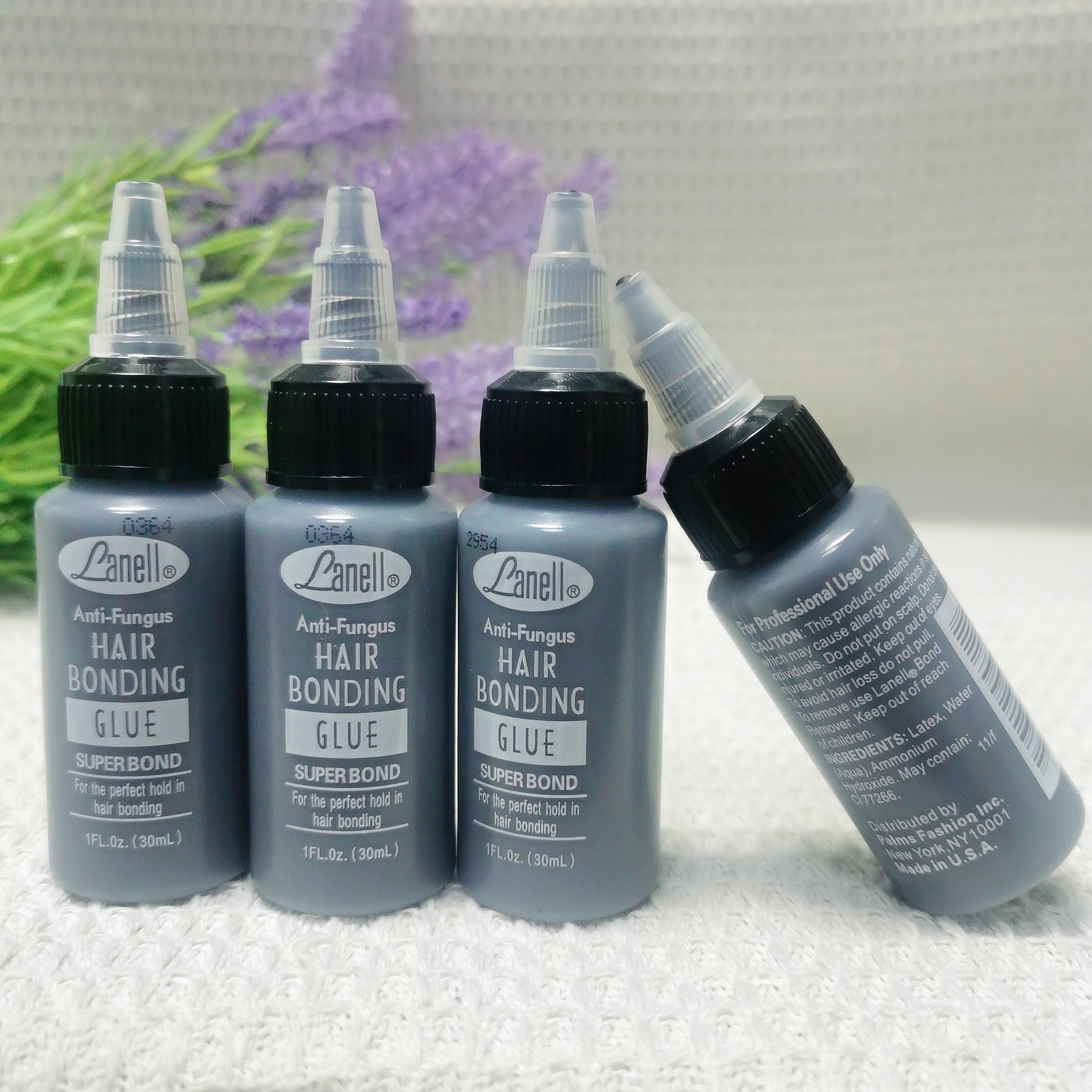 1 Fles 1 Oz 30 Ml Lanell Zwart Haar Weven Bond Anti-Schimmel Haarbinding Lijm Super Binding Voor De Perfecte Grip In Hechting