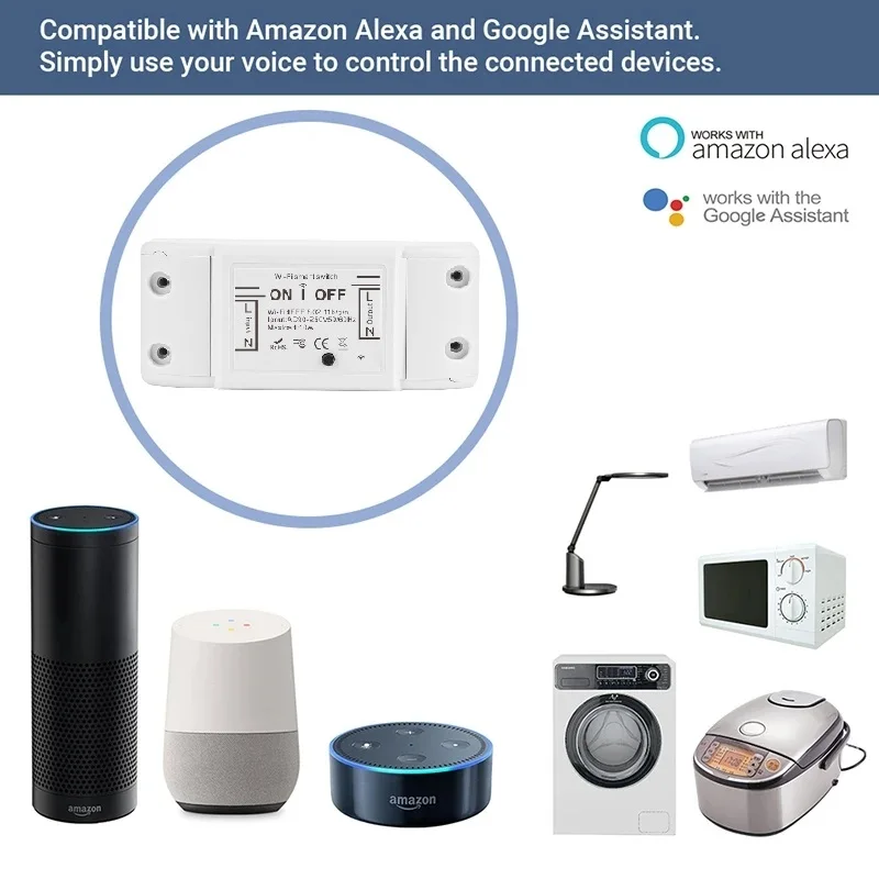 1 pçs wifi diy interruptor inteligente controle remoto sem fio controle de casa funciona com alexa google casa
