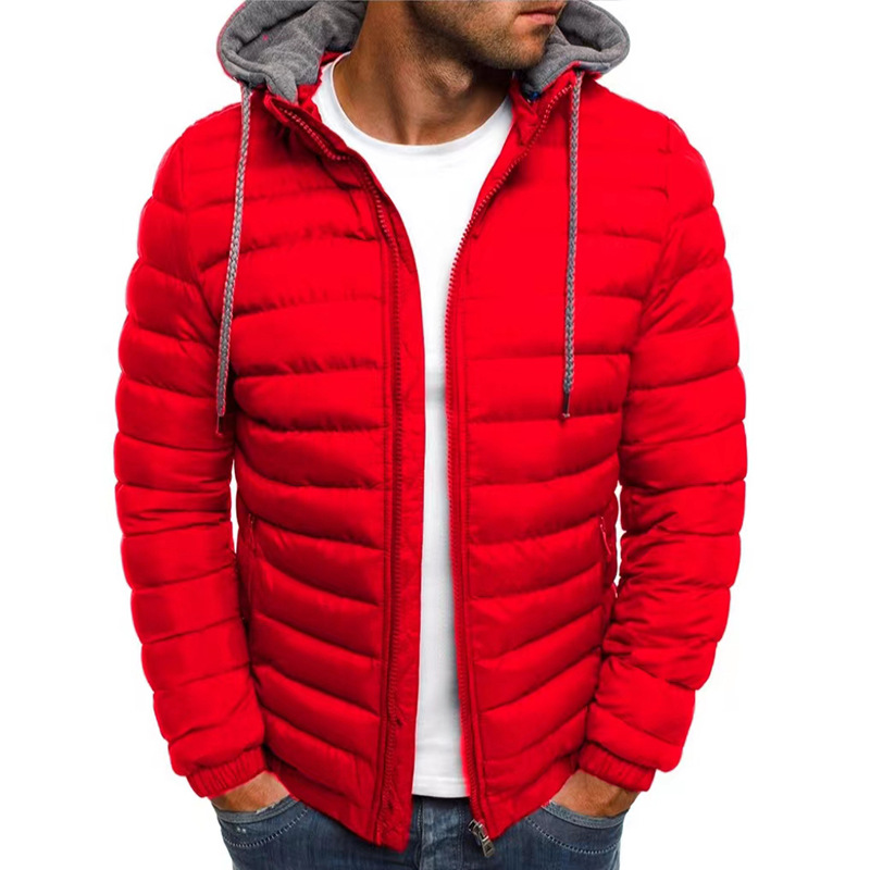 Abrigo holgado para hombre, ropa deportiva informal para exteriores, chaqueta cálida con capucha y cremallera, estilo urbano a la moda, otoño e invierno, 2024