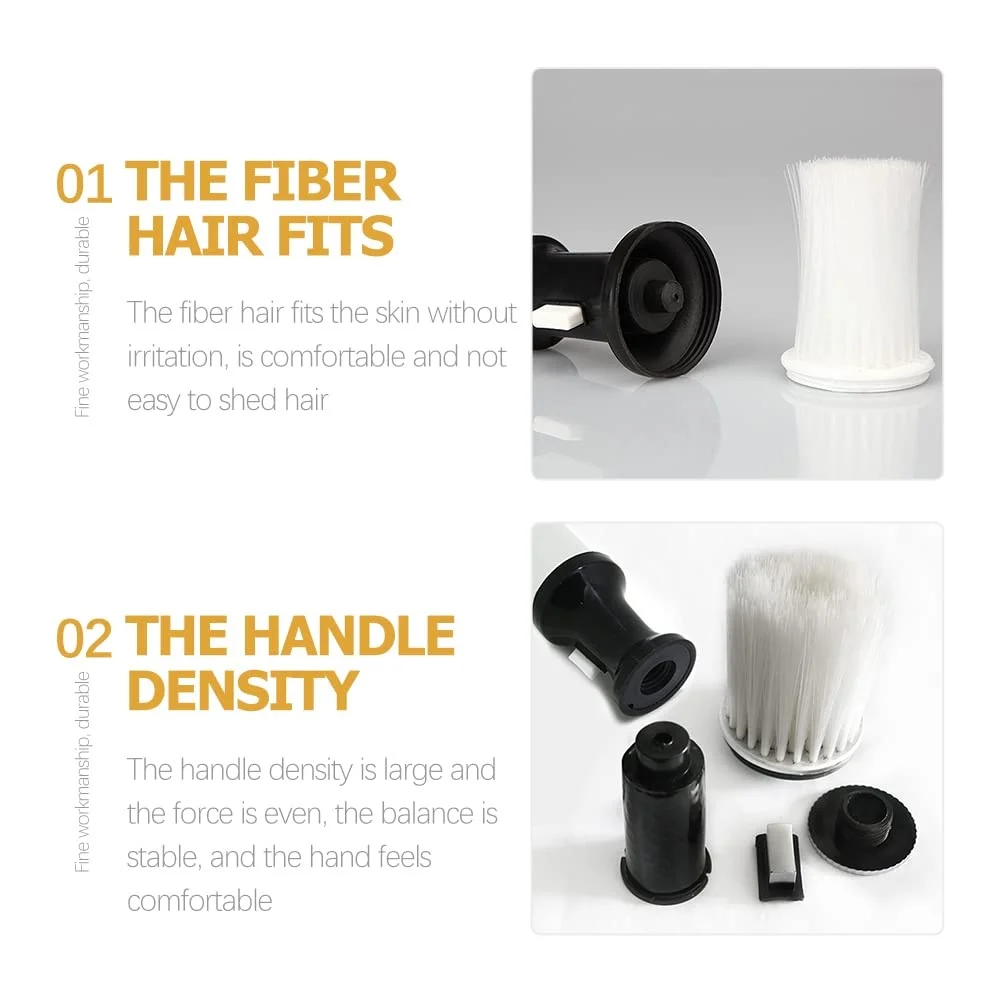 Kapper Gebroken Haar Stofdoek Borstel Zwart Kappers Veeg Hals Haar Reiniging Stofdoek Haar Knippen Scheerkwast Styling Tools