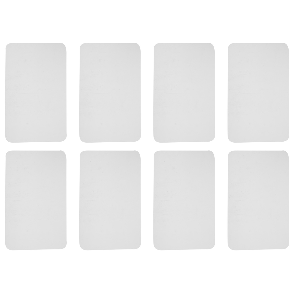 Conjunto de 8 tapetes transparentes laváveis, branco, mesa de jantar, plástico, antiderrapante, calor