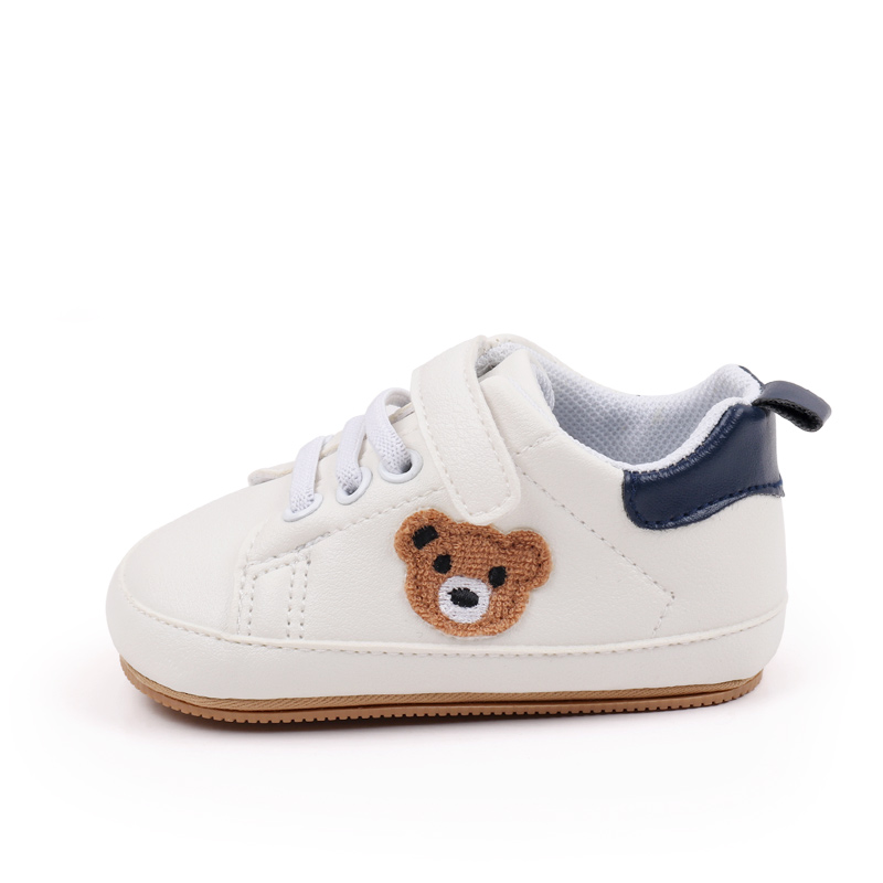 Babyschoenen Schattige beer Sneaker Lente- en herfststijl Hoge kwaliteit PU en TPR-zool Antislip 0-9-18 maanden Peuter Wandelen BMB3134