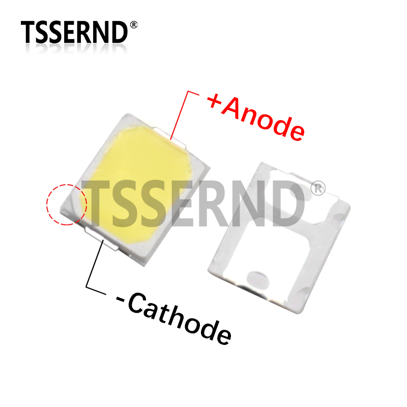 100pcs High Brightness SMD LED 2835 1W 0.5W 0.2W White 3V 6V 9V 18V 36V 150MA/100MA/30MA/60MA/80MA 6000-6500K