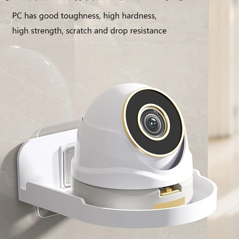 Punch-Free Security Surveillance Camera Stand, novo Traceless suporte de parede, fixador auto-adesivo casa livre de broca, 1pc