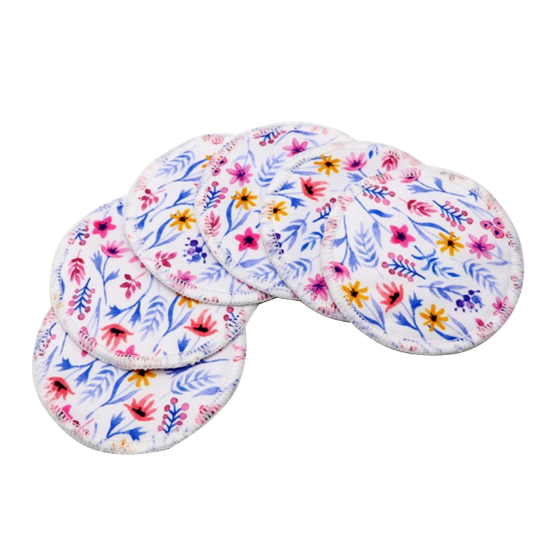 แผ่นรองนม6ชิ้น/เซ็ตแผ่นซับน้ำนมสำหรับแม่แผ่นรองให้อาหารกันน้ำใช้ซ้ำได้