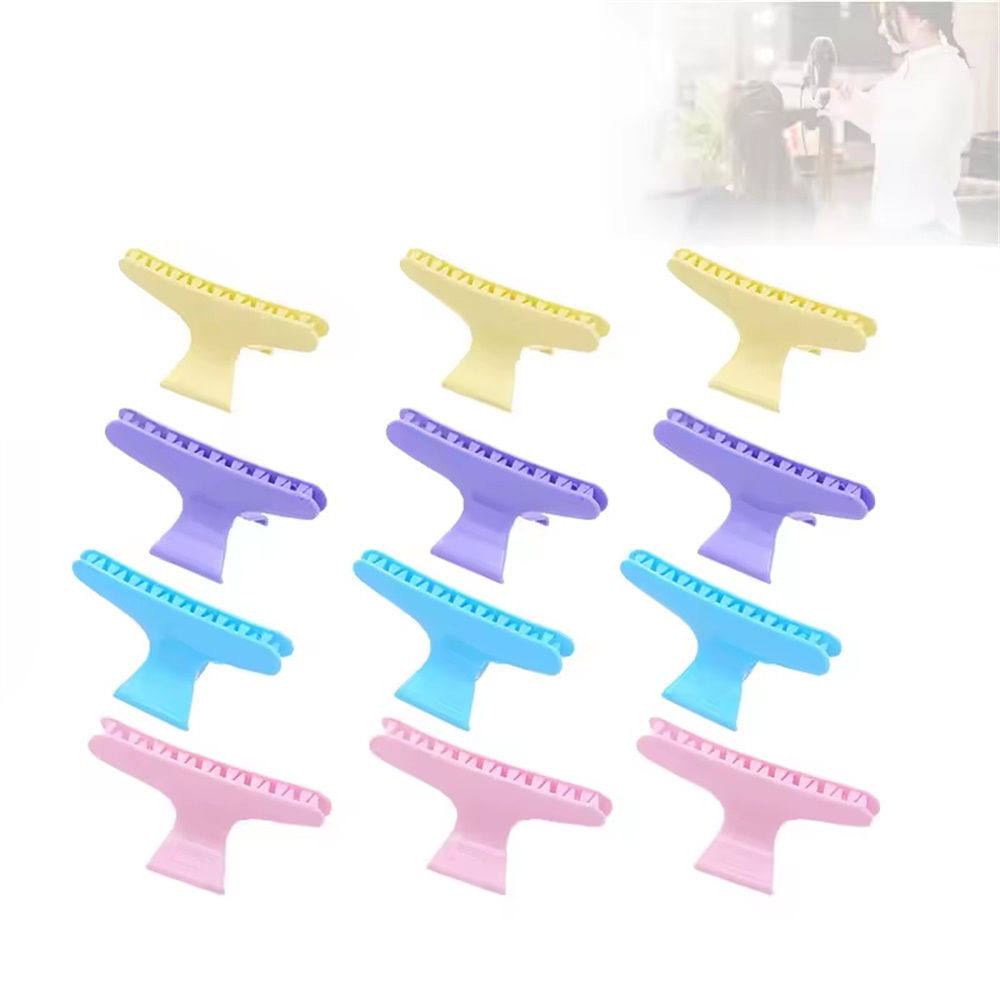 12PCS Beauty Salon Seamless Hairpin Professional Hair Clips Barber Home DIY Alligator Hair Clip Hair Styling Tools