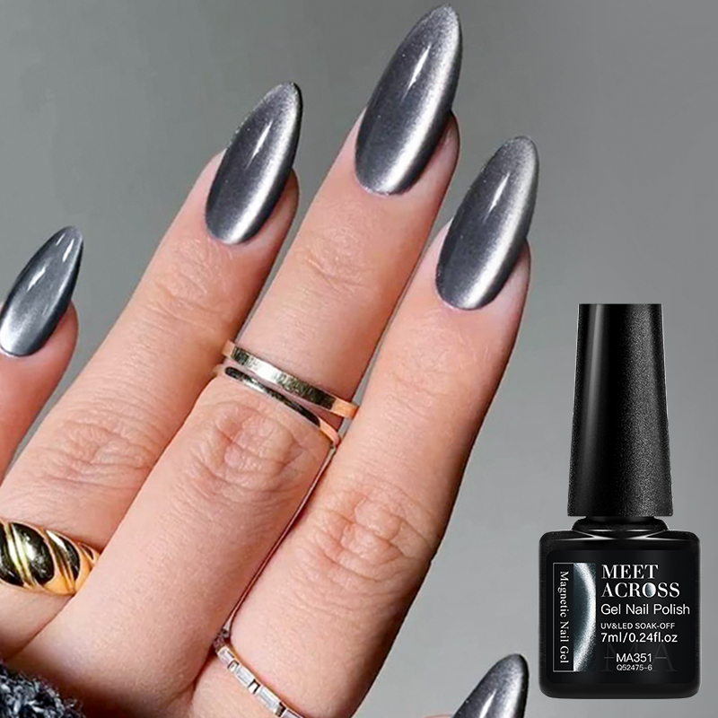 Pulidor de gel para ojos de gato, herramienta de imán para uñas, alambre flexible, para moldear uñas en forma de corazón en las uñas.