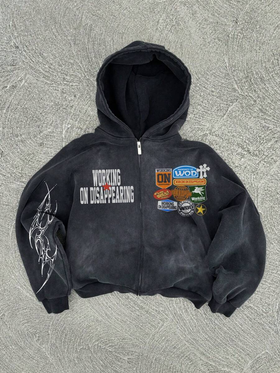 Новая Y2K американская хип-хоп ретро толстовка с монограммой и принтом мужская одежда уличная куртка в стиле Харадзюку готические повседневные толстовки на молнии