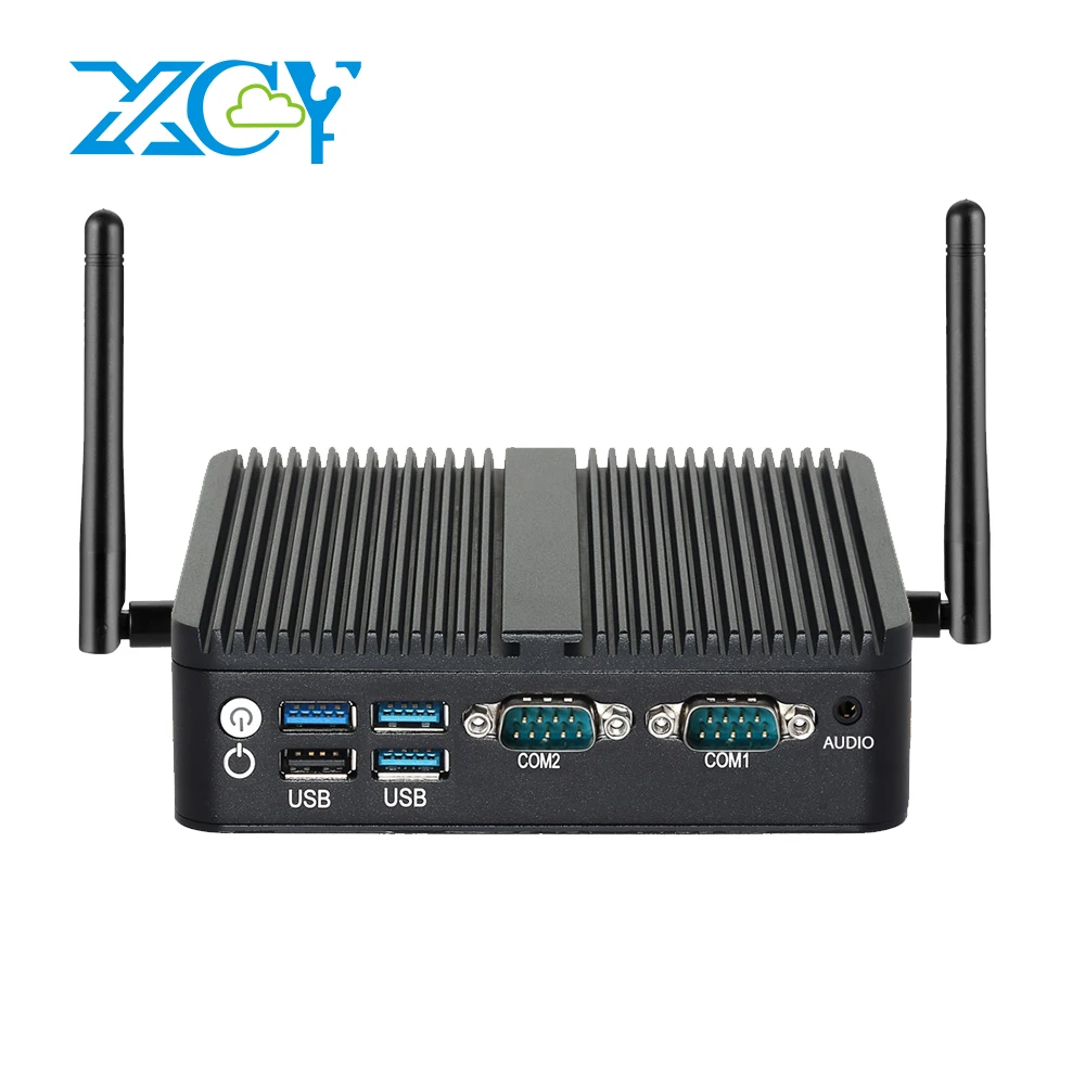 Mini PC industrial sin ventilador Intel N150 Windows 10/11 Linux 2x COM RS232 2x Ethernet 6xUSB 2xHDMI 1xDP compatible con módem WiFi SIM 4G