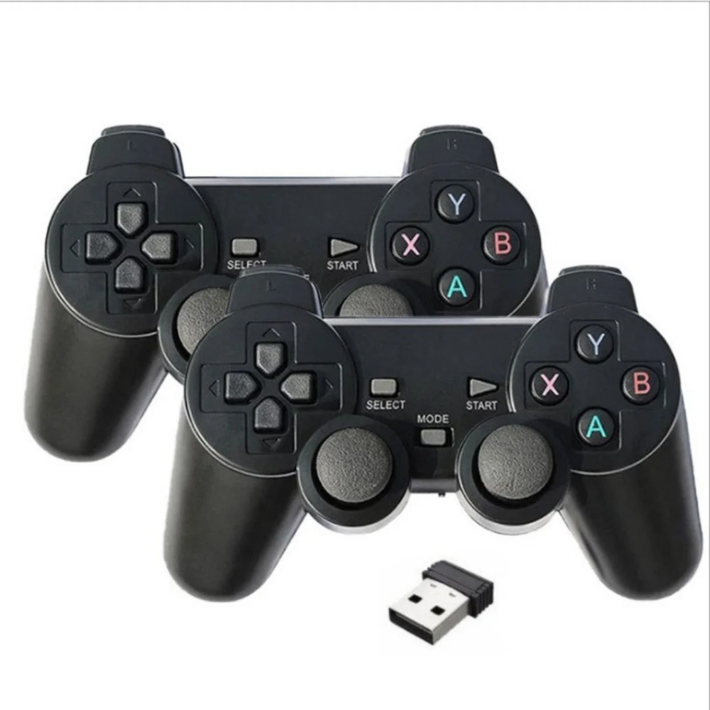 M8 2.4G Wireless Gamepad - Dual Mode for PC/Android TV w/ 64GB Receiver & Ergonomic Joystick Controller