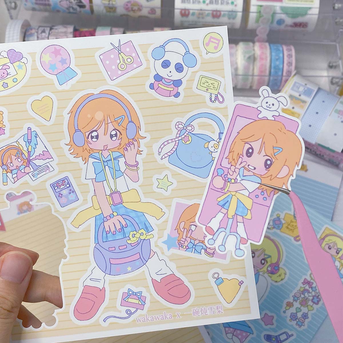 スクラップブッキングステッカーかわいい装飾キャラクターステッカーアート Diy 工芸品アルバムジャーナルプランナーデカールステッカー