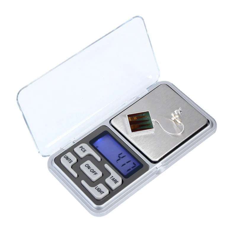 อิเล็กทรอนิกส์ดิจิตอล LCD น้ําหนัก 500g/0.01g Scale Balance Pocket เครื่องประดับเพชร Backlight สําหรับห้องครัวห้องปฏิบัติการ