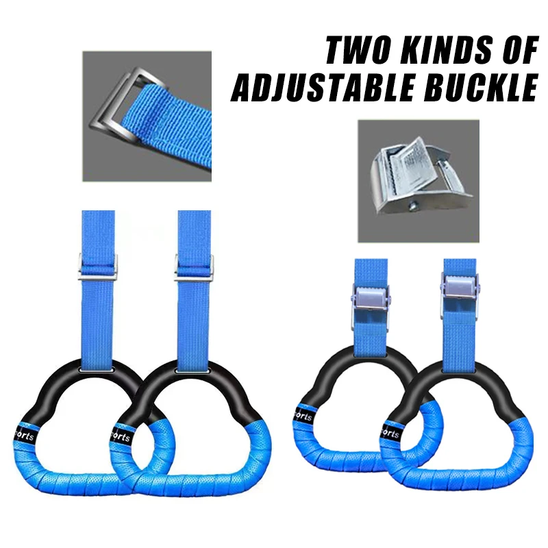 แหวนยิมนาสติกเด็กกีฬาของเล่นลื่นแหวน Swing สายรัดปรับ Pull-up ออกกําลังกายยิมนาสติกฟิตเนสอุปกรณ์ของเล่น