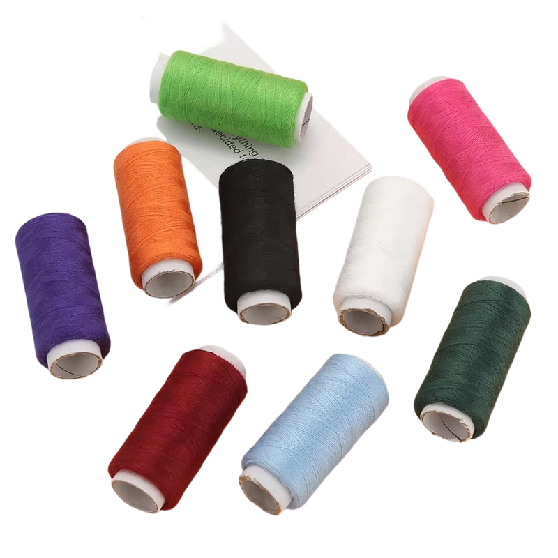 Fils à coudre à broder en Polyester, 10/24 couleurs, Patch artisanal de couture à la main, fournitures de couture au volant