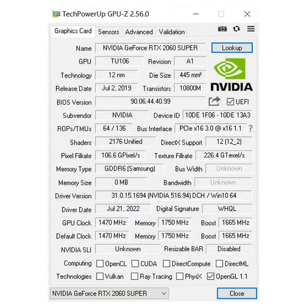 SOYO RTX2060 SUPER 8G GDDR6 Memory 256Bit HDMI-Compatible DP DVI PCIE3.0x16 for Desktop Computers