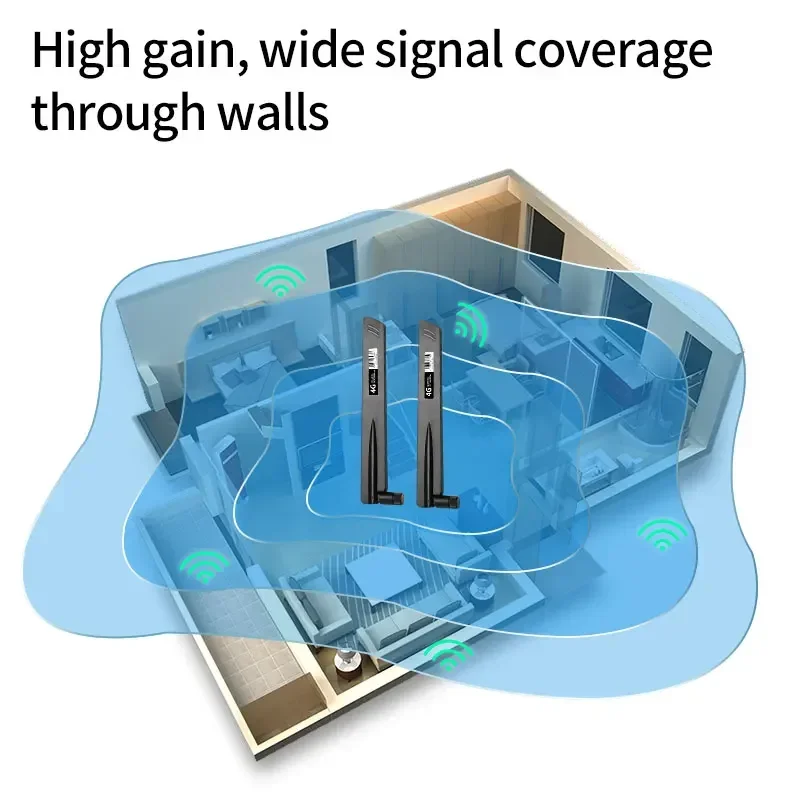 Antenna 4G ad alto guadagno 18dBi 700-2700 MHz SMA maschio per Huawei ZTE Router Scheda di rete wireless Router Wifi Sensibilità del segnale