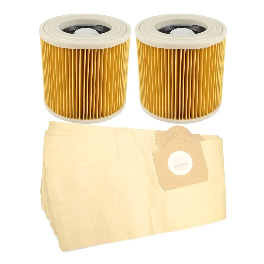 Replacement HEPA Filter Dust Bag for Karcher WD3 WD3200 WD3P WD2 WD2250 MV2 MV3 A2604 A2004 A2204 A2054 SE4001 Vacuum Cleaner