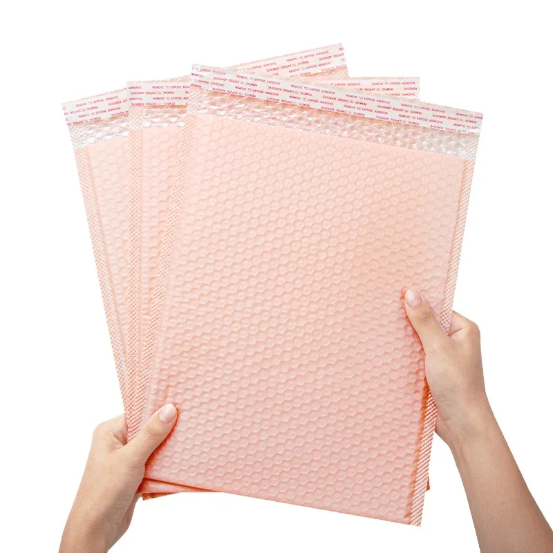 Bubble Mailers สีชมพูอ่อน POLY Bubble Mailer Self Seal เบาะซองของขวัญกระเป๋า 20PCS บรรจุภัณฑ์ซองจดหมายกระเป๋าสําหรับหนังสือ 29x38 ซม.
