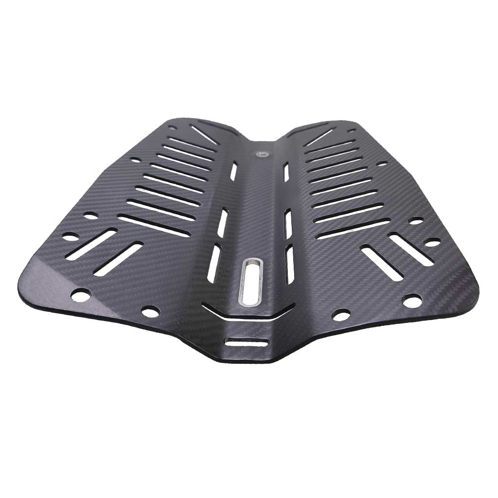 Deluxe Scuba Diving Carbon Fiber Backplate Lightweight Compacted Technical Cave Divers Back Plate