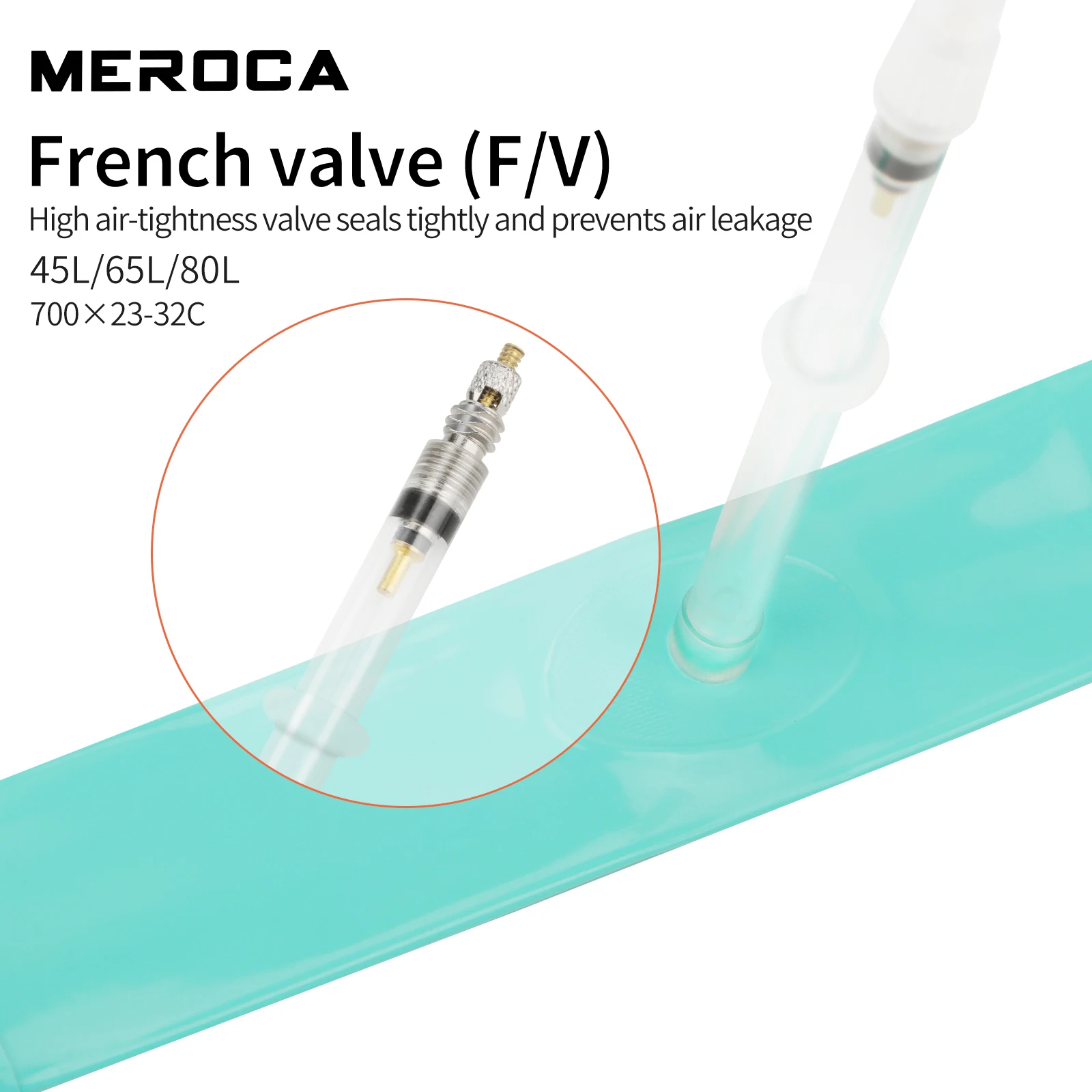 Dętka MEROCA do roweru szosowego TPU 700x23-32C FV 45L/65L/80L ultralekka dętka do roweru szosowego