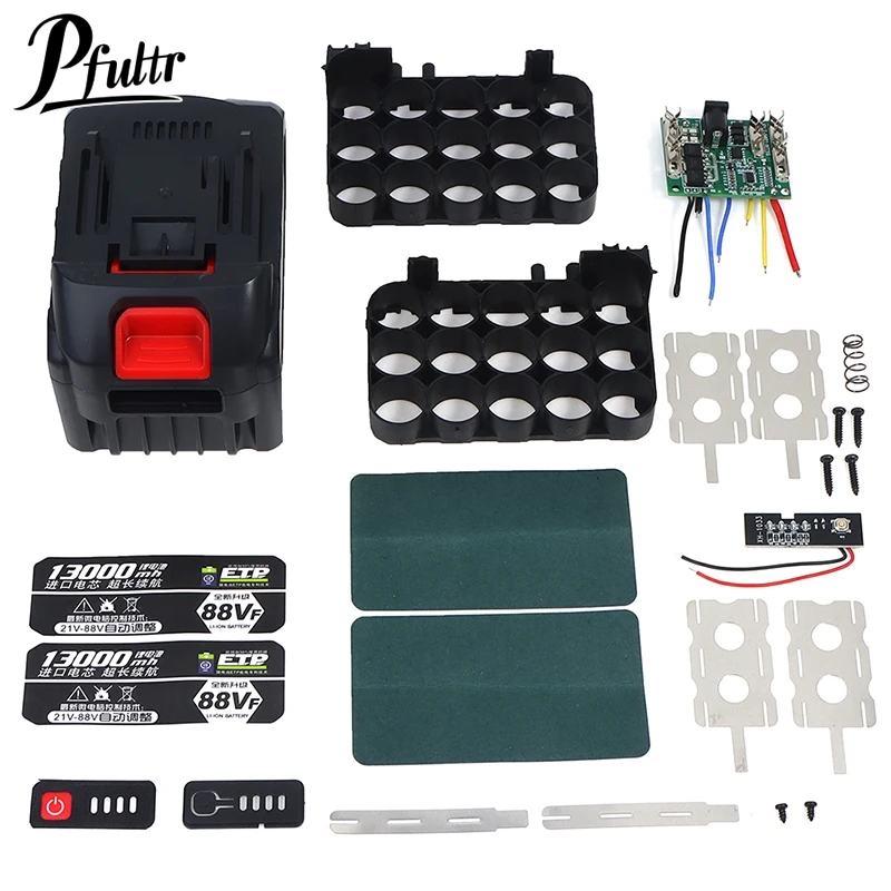 Battery Case Li-Ion Battery Case Circuit Board PCB for Lomvum Zhipu Hongsong Jingmi Makita Detection protection battery