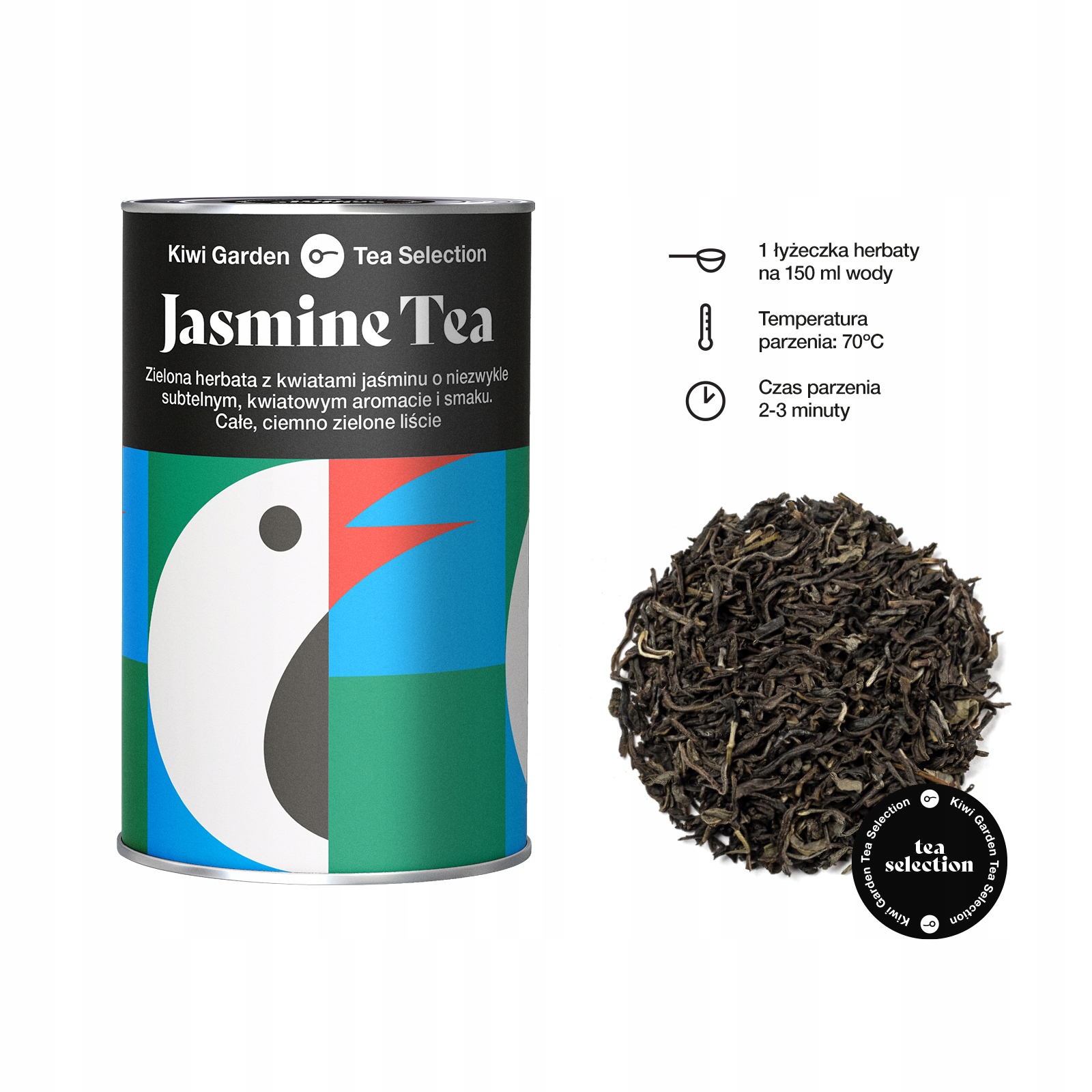 Zielona Herbata liście zestaw Kiwi Garden 3x100g