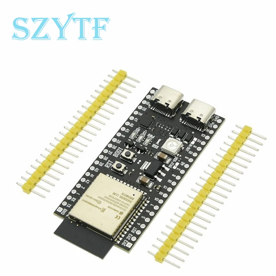 ESP32-S3-DevKitC-1 WiFi + Bluetooth compatible con Internet de las cosas tipo C Placa de desarrollo placa central ESP32-S3-1 para Arduino