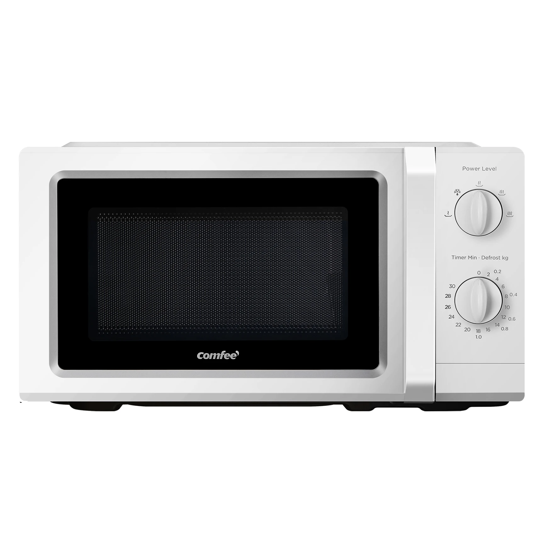 Kuchenka mikrofalowa COMFEE', pojemność 19L, moc 700W, 5 poziomów mocy, minutnik 30 minut, rozmrażanie, czarny