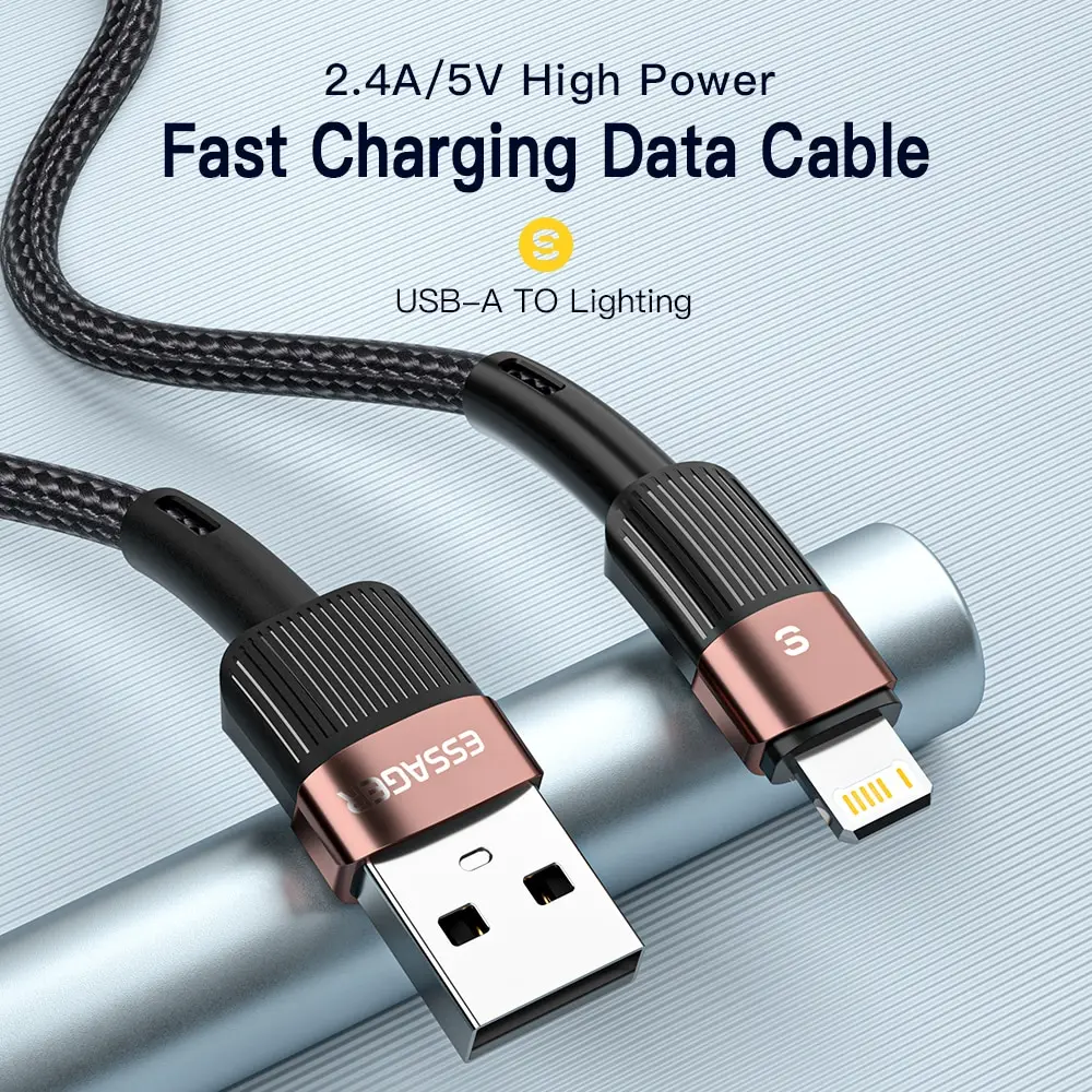 Essager schnell aufladen für iphone usb kabel 11 12 13 pro max mini xs xr x se 8 7 6 plus 6s 5 5s 2.0a kabel für iphone ladekabel