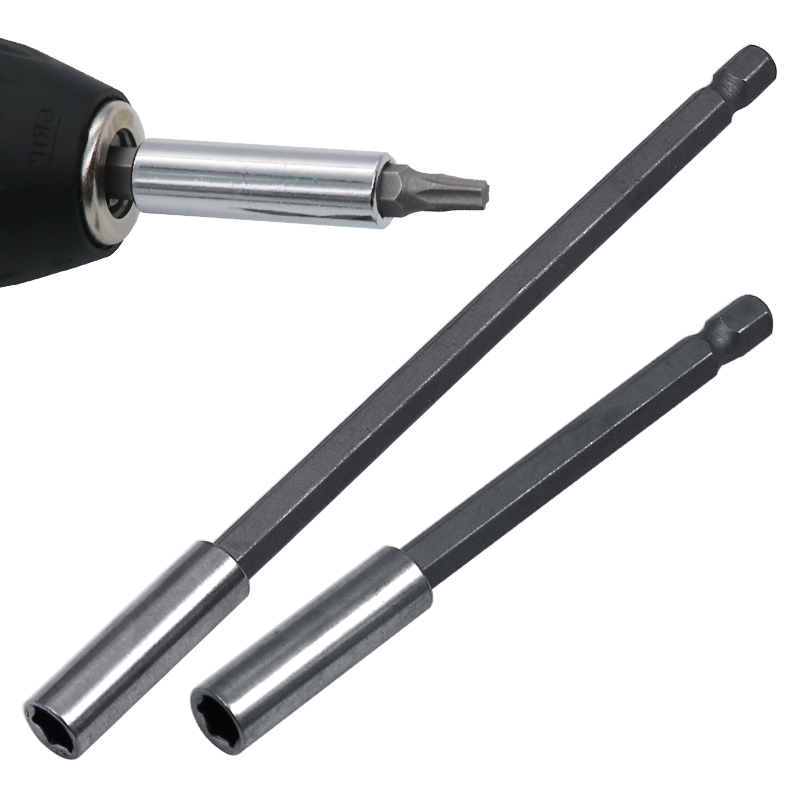 SenNan 1/4" Hex Shank Quick Release Electric Drill Extension Rod Magnetic Screwdriver Bit Holder 60mm 100mm 150mm Power Tools