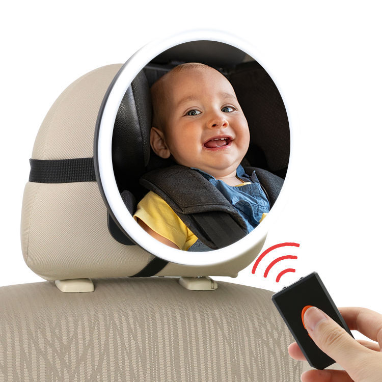 Rearview Mirror Car Rearview Mirror Children's Square Mirror Safety Seat Adjustable Rearview Mirror Car Interior Darling Baby