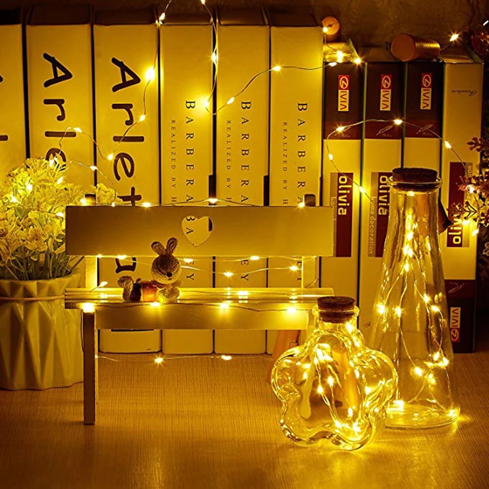 1/3/5/10/20pcs luce per bottiglia di vino con luci a stringa a LED in sughero luci fatate a batteria ghirlanda decorazione per feste di matrimonio di natale