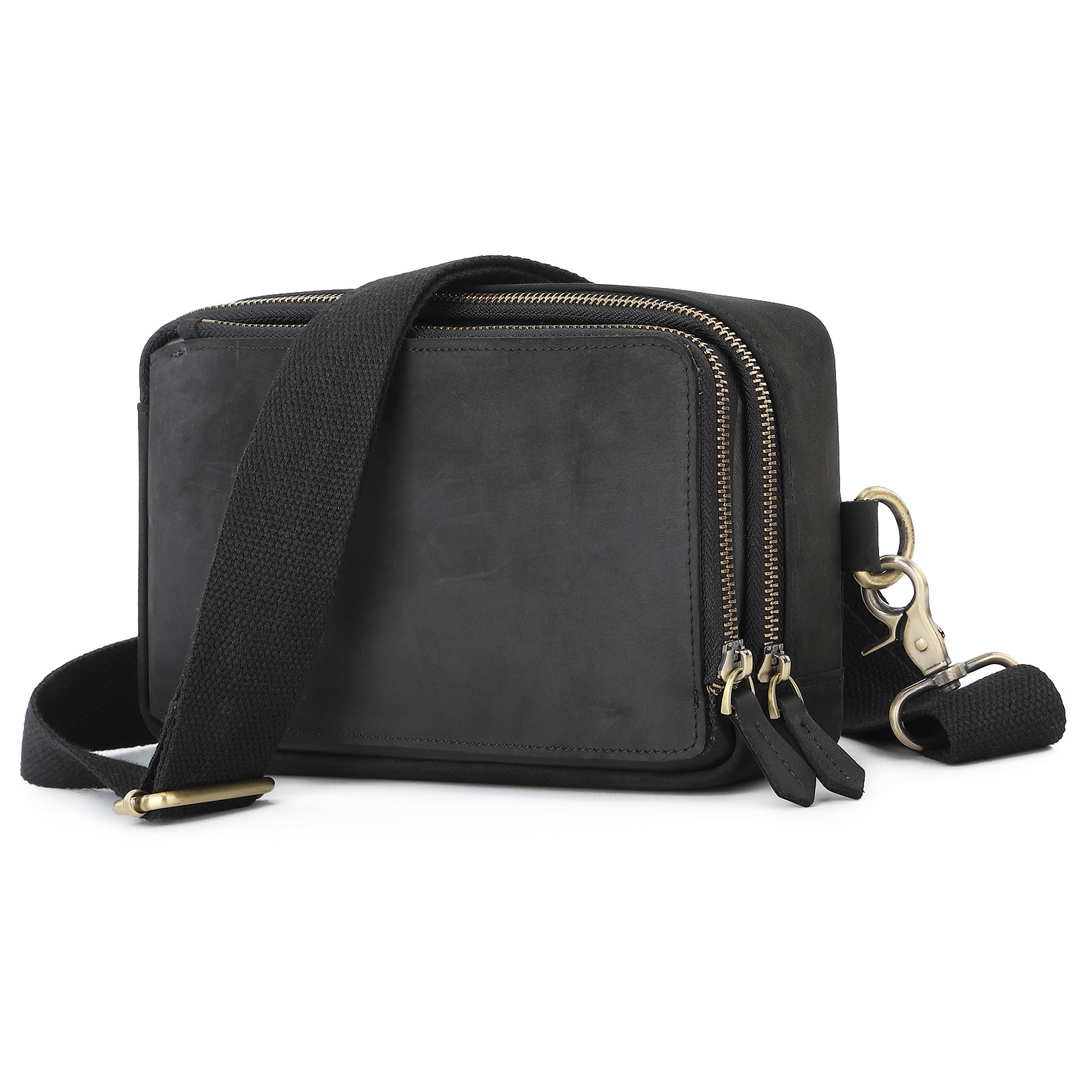 Vintage Luxus Herren Brusttasche Echt leder Herren Schlinge Umhängetasche Multifunktions-Münz karte Cluthes Business Handtasche Satches