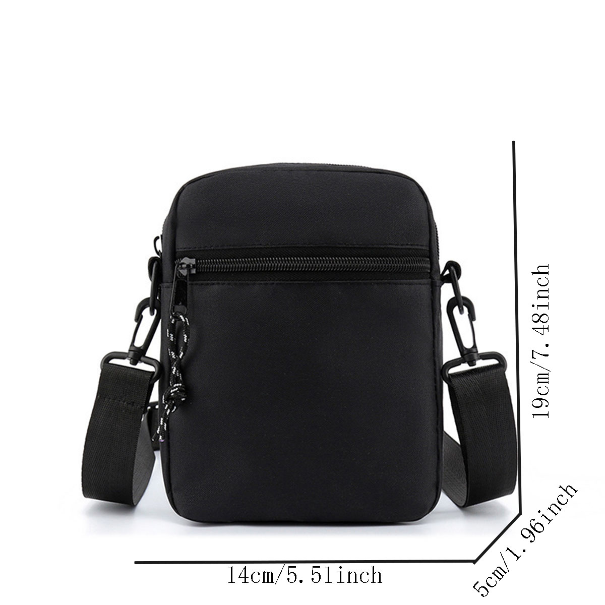Multifunctional, stylish, lightweight and mini crossbody/shoulder bag for men - canvas phone bag, casual sports small square bag