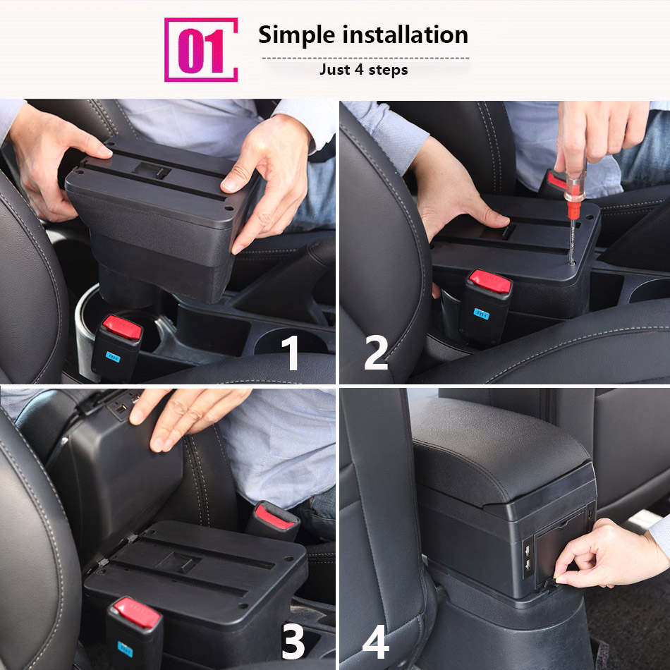 オペルコルサ D アームレストボックスオペルコルサ車のアームレスト背もたれインテリア部品収納ボックス改造部品カーアクセサリー