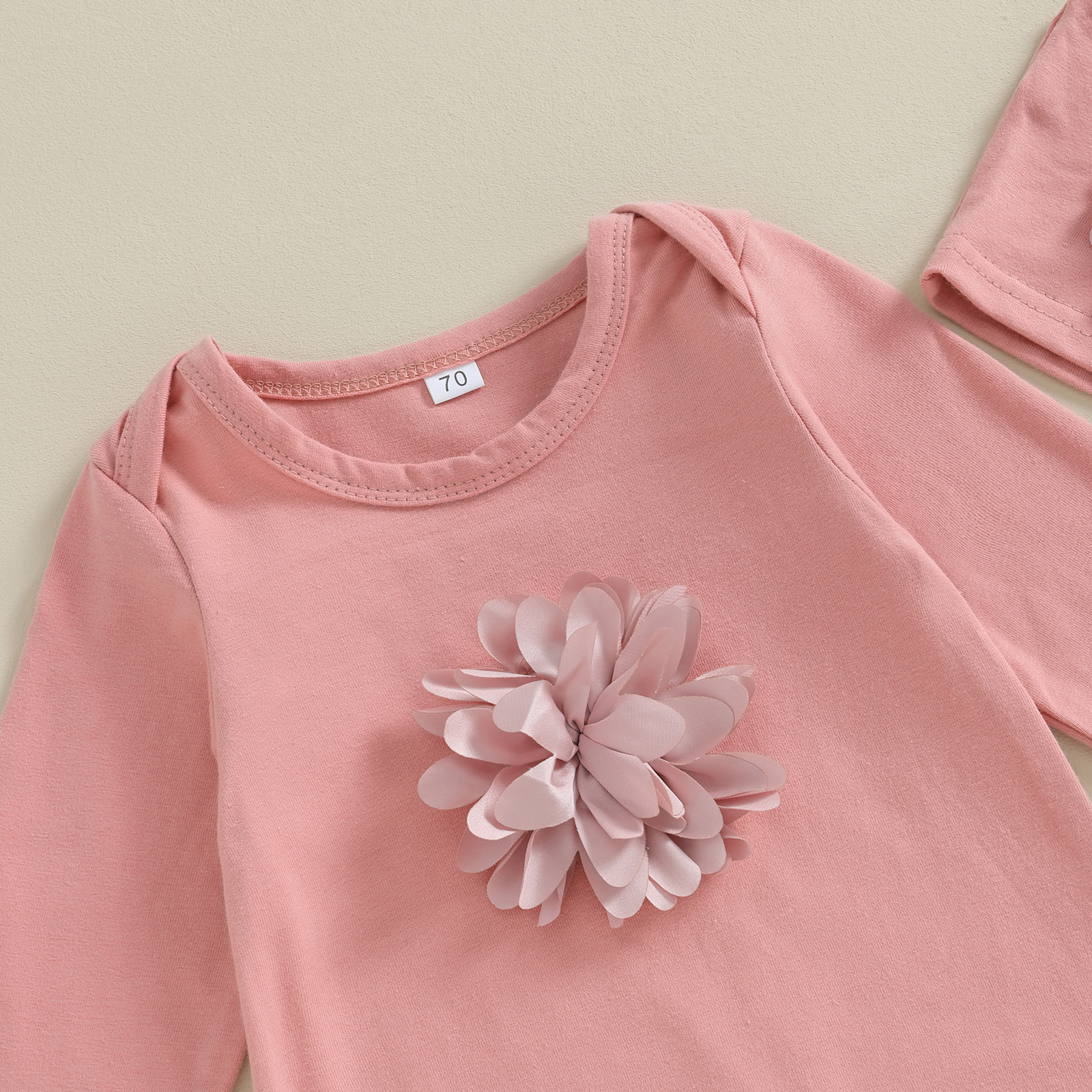 VISgogo 2 cs pagliaccetti neonato primavera autunno vestiti della neonata tuta in misto cotone floreale tuta intera + cappello per 0-18 mesi