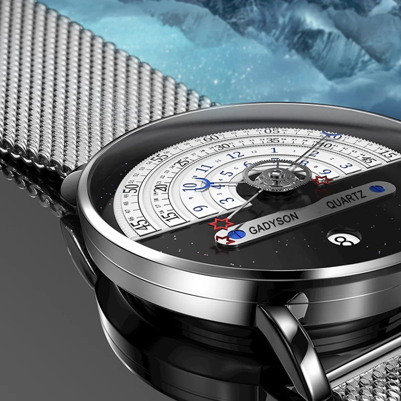 Reloj único de negocios para hombre, reloj de pulsera de cuarzo con correa de acero inoxidable y fecha automática, regalos para hombre, reloj calendario