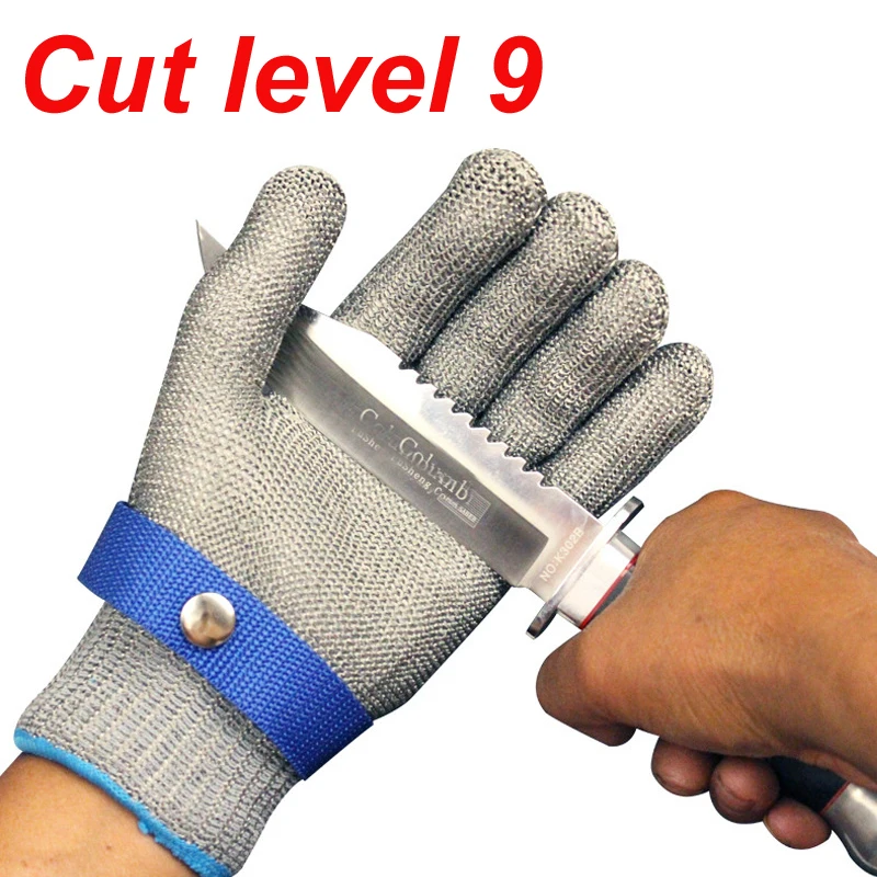 NMSafety Level 9, schnittfester Selbstverteidigungshandschuh, hochwertiges Edelstahlgeflecht, langlebig, rostfrei, zuverlässige Schutzhandschuhe