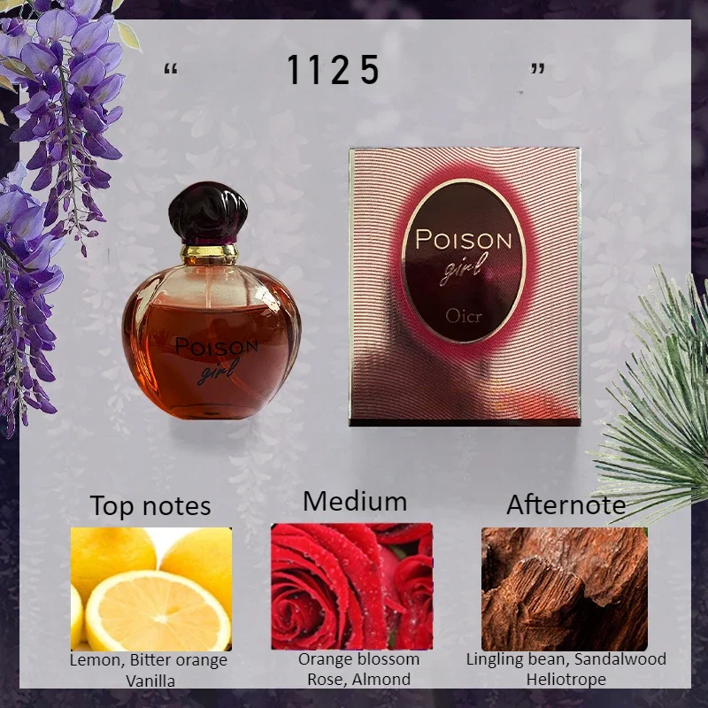 100ml น้ําหอมผู้หญิง Poison Series น้ําหอมดอกไม้กลิ่นผลไม้คุณภาพสูงยาวนานน้ําหอมระงับกลิ่นกายฟีโรโมนดึงดูดผู้ชาย