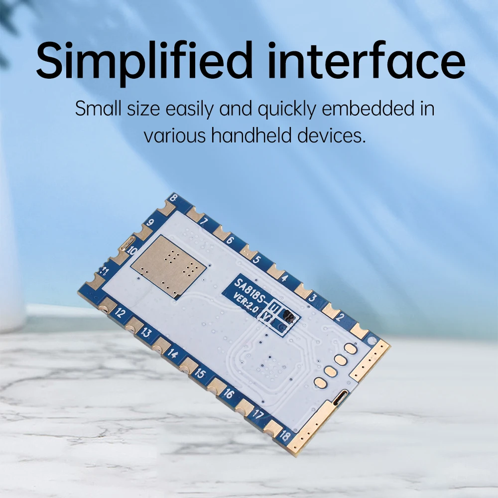 SA818S Walkie Talkie Module Wireless Voice Transceiver Module Industrial Grade UHF 400-470MHz VHF 134-174MHz