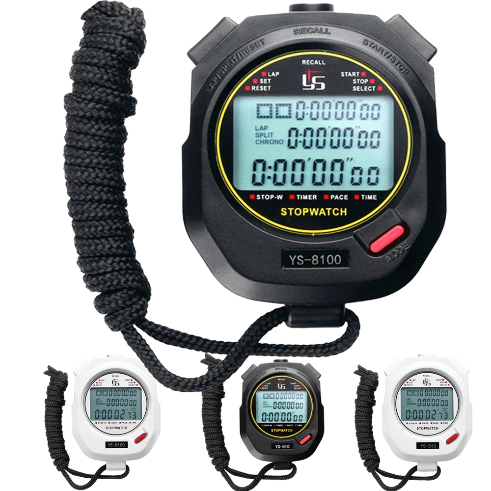 Cronómetro Digital de mano profesional, cronógrafo de entrenamiento para deportes al aire libre, cronógrafo, cronómetro, herramientas de precisión, 0,01 s