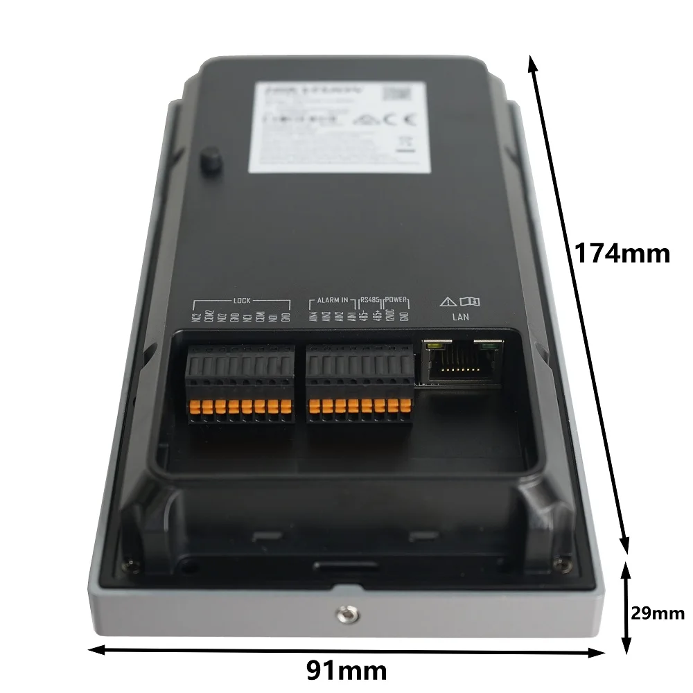 Hikvision DS-KV8113-WME1 Met 1 Knop (C) Oppervlakte-Mounut Ip-Deurbel, Bediening 2 Sloten, Wifi-Deurtelefoon, Video-Intercom, Ic-Kaartontgrendeling