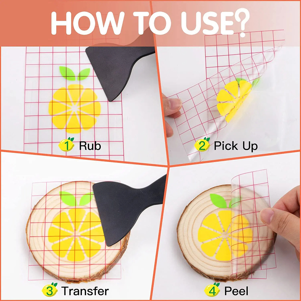30.5 センチメートル × 150 センチメートルクリアビニールアプリケーションテープ 2 色アライメントグリッド車の壁クラフトアートデカール転写紙テープ粘着 DIY