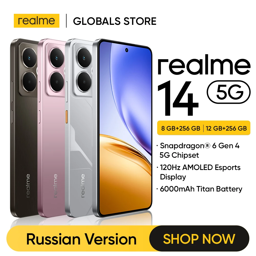 [Pioneer Program] realme 14 5G Smartphone Snapdragon® 6 Gen 4 Chipset 6000mAh Battery 45W Charge 120Hz AMOLED Display IP69 NFC