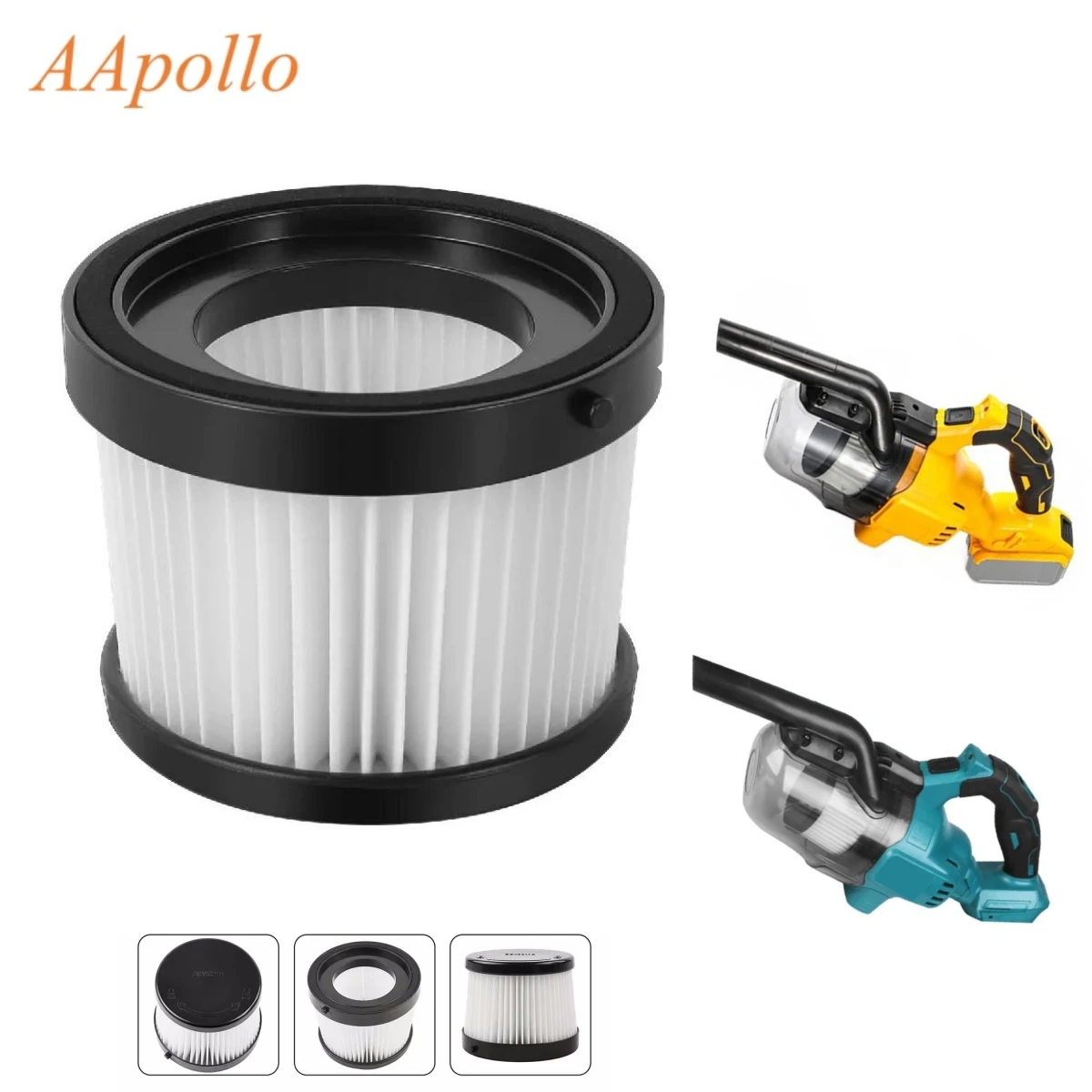 1/2pcs Original Filters For DEWALT DCV501HB Cordless Handheld Vacuum Cleaner Replacement Filters For Makita Vacuum Cleaners