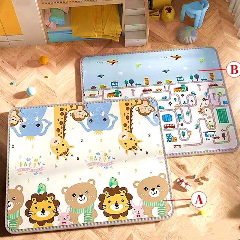 200X180cm Tasteless Non-slip Baby Play Mats Baby Puzzle Play Mat Portable Foldable Climbing Pad Foam Pad EPE Parlor Game Blanket